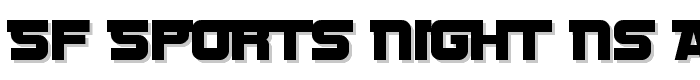 SF Sports Night NS AltUpright font